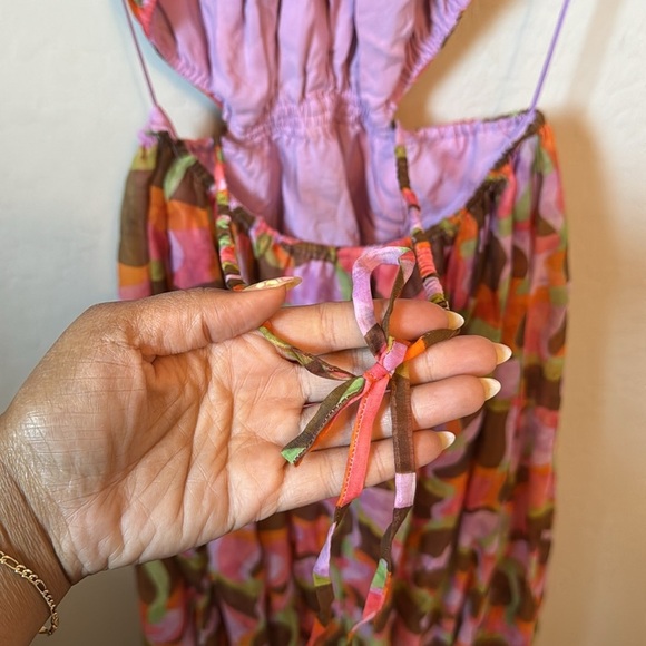 NWT ASTR The Label Sivana Halter Cut Out Maxi Dress S - Picture 12 of 13